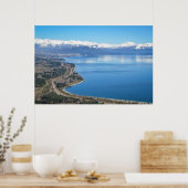 Uitzicht van de Bariloche in de winter Poster (Keuken)