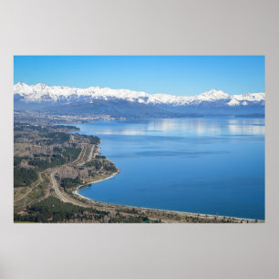 Uitzicht van de Bariloche in de winter Poster