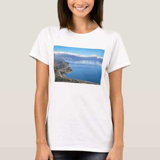 Uitzicht van de Bariloche in de winter T-shirt (Voorkant)