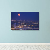 Uitzicht van de Basis van de Visserij naast Matyas Canvas Afdruk (Insitu (Houten vloer))