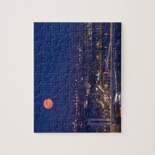 Uitzicht van de Basis van de Visserij naast Matyas Legpuzzel (Verticaal)