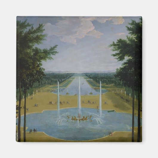 Uitzicht van de Bassin d'Apollon Magneet (Voorkant)