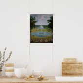 Uitzicht van de Bassin d'Apollon Poster (Keuken)