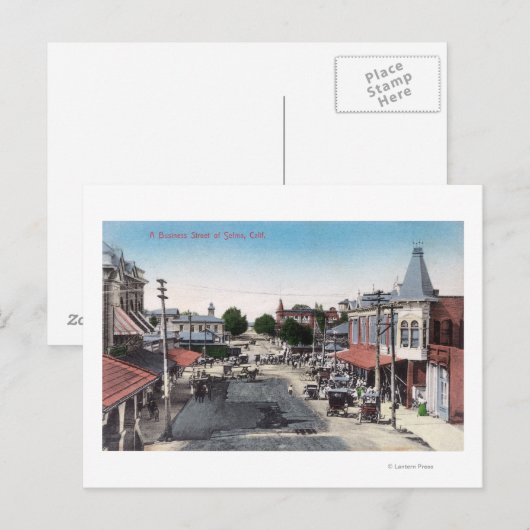 Uitzicht van de bedrijfsafdelingSelma, CA Briefkaart (Voorkant / Achterkant)