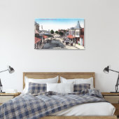 Uitzicht van de bedrijfsafdelingSelma, CA Canvas Afdruk (Insitu (Slaapkamer))