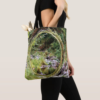 Uitzicht van de beek.... tote bag