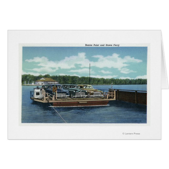 Uitzicht van de Bemus Point en Stow Ferry (Voorkant Horizontaal)
