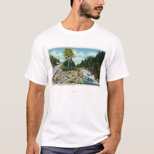 Uitzicht van de benedenloop van de Ammonosuc-Herfs T-shirt (Voorkant)