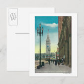 Uitzicht van de benedenmarkt Sint-Steenwerper Briefkaart (Voorkant / Achterkant)