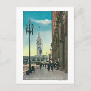 Uitzicht van de benedenmarkt Sint-Steenwerper Briefkaart