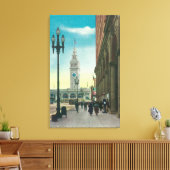 Uitzicht van de benedenmarkt Sint-Steenwerper Canvas Afdruk (Insitu (Woonkamer))