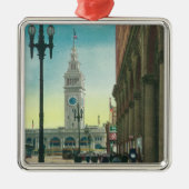 Uitzicht van de benedenmarkt Sint-Steenwerper Metalen Ornament (Voorkant)