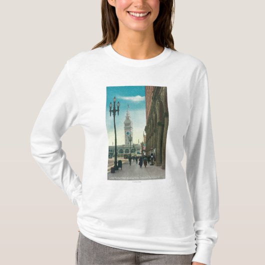 Uitzicht van de benedenmarkt Sint-Steenwerper T-shirt (Voorkant)