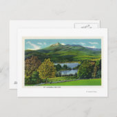 Uitzicht van de berg Chocorua en het meer Briefkaart (Voorkant / Achterkant)