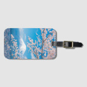 Uitzicht van de berg Fuji met Cherry Blossom Bagagelabel (Voorkant (horizontaal))