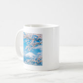 Uitzicht van de berg Fuji met Cherry Blossom Koffiemok (Voorkant links)