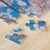 Uitzicht van de berg Fuji met Cherry Blossom Legpuzzel (Zijkant)