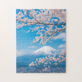 Uitzicht van de berg Fuji met Cherry Blossom Legpuzzel (Verticaal)