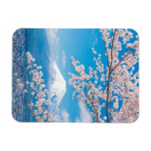 Uitzicht van de berg Fuji met Cherry Blossom Magneet (Horizontaal)