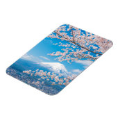 Uitzicht van de berg Fuji met Cherry Blossom Magneet (Linkerzijde)