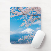 Uitzicht van de berg Fuji met Cherry Blossom Muismat (Met muis)