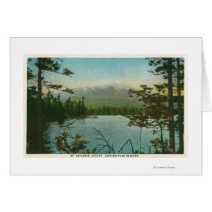 Uitzicht van de berg Katahdin, de oudste piek op M
