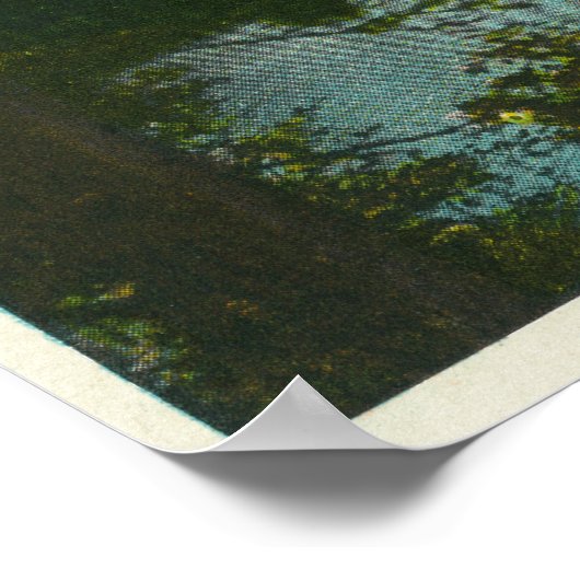 Uitzicht van de berg Katahdin, de oudste piek op M Poster (Hoek)