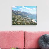 uitzicht van de berg met zee canvas afdruk (Insitu (Woonkamer))