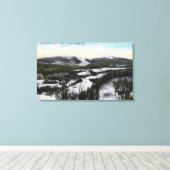 Uitzicht van de berg Saddleback in de winter Canvas Afdruk (Insitu (Houten vloer))