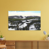 Uitzicht van de berg Saddleback in de winter Canvas Afdruk (Insitu (Woonkamer))