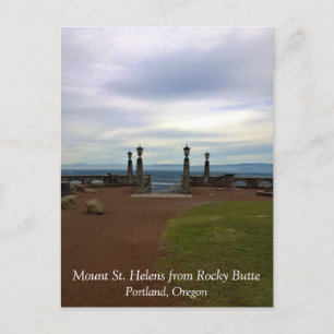 Uitzicht van de berg St. Helens, Portland, Oregon  Briefkaart