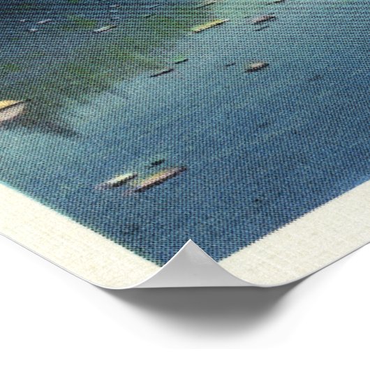 Uitzicht van de berg Washington en de Saco Poster (Hoek)