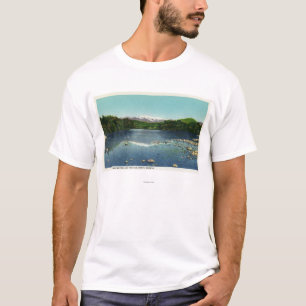 Uitzicht van de berg Washington en de Saco T-shirt