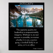 Uitzicht van de bergdal met sneeuwpoppen poster (Voorkant)