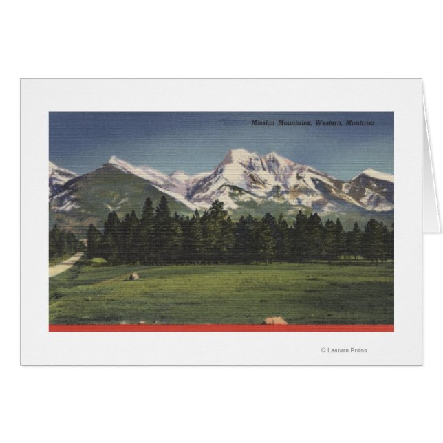 Uitzicht van de berggebieden van de missie in Mont (Voorkant Horizontaal)