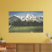 Uitzicht van de berggebieden van de missie in Mont Canvas Afdruk (Insitu (Woonkamer))