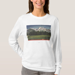 Uitzicht van de berggebieden van de missie in Mont T-shirt