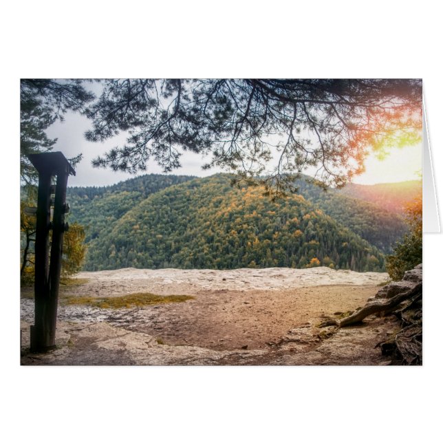 Uitzicht van de bergklif (Voorkant Horizontaal)