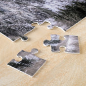 Uitzicht van de bergliften Snowy Legpuzzel (Zijkant)