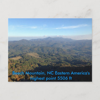 Uitzicht van de bergzomer van beuk briefkaart