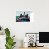 Uitzicht van de Berkeley Ferryboat Trade Fair Poster (Thuiskantoor)