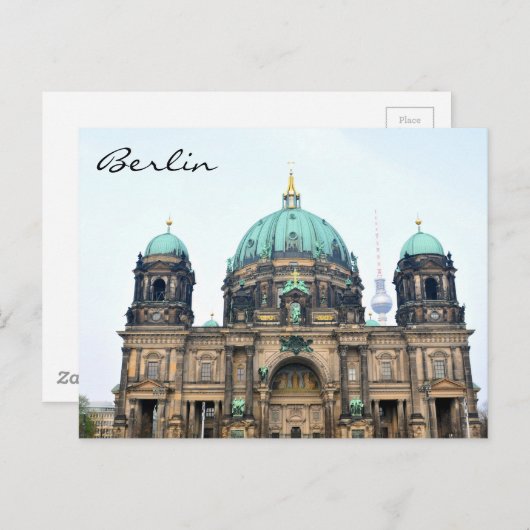  uitzicht van de Berlijnse kathedraal (Berliner Do Briefkaart (Voorkant / Achterkant)