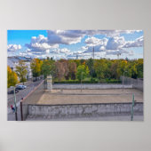 Uitzicht van de Berlijnse Muur, Duitsland Poster (Voorkant)