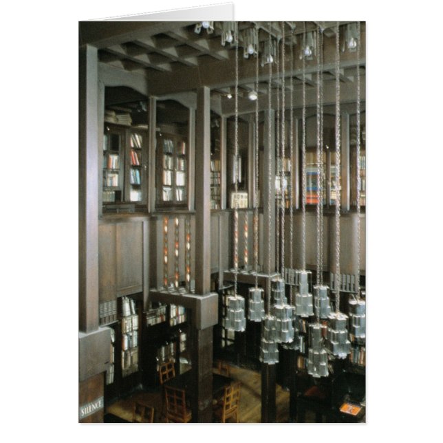 Uitzicht van de bibliotheek, gebouwd 1897-1999 (Voorkant)