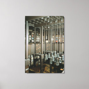 Uitzicht van de bibliotheek, gebouwd 1897-1999 canvas afdruk