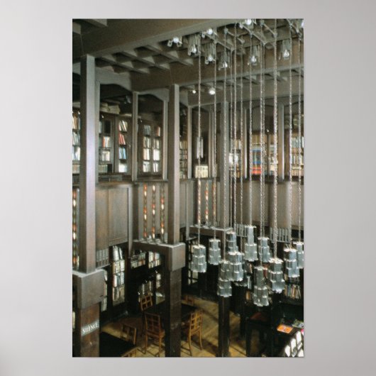 Uitzicht van de bibliotheek, gebouwd 1897-1999 poster (Voorkant)