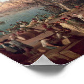 Uitzicht van de binnenhaven van Marseille Poster (Hoek)