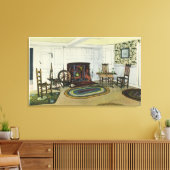 Uitzicht van de binnenhuiskamer van de John Alden Canvas Afdruk (Insitu (Woonkamer))