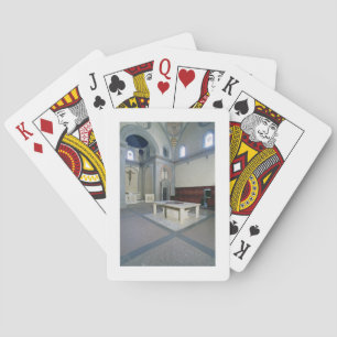 Uitzicht van de binnenkant, ingebouwd c.1420-29 (f pokerkaarten