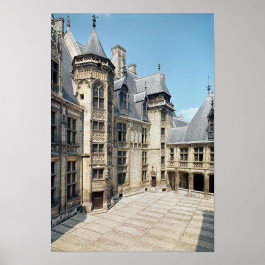 Uitzicht van de binnenplaats, 1443-51 poster (Voorkant)